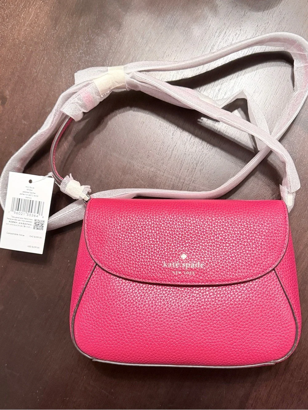 Kate Spade | Monica Leather Mini Flap Crossbody